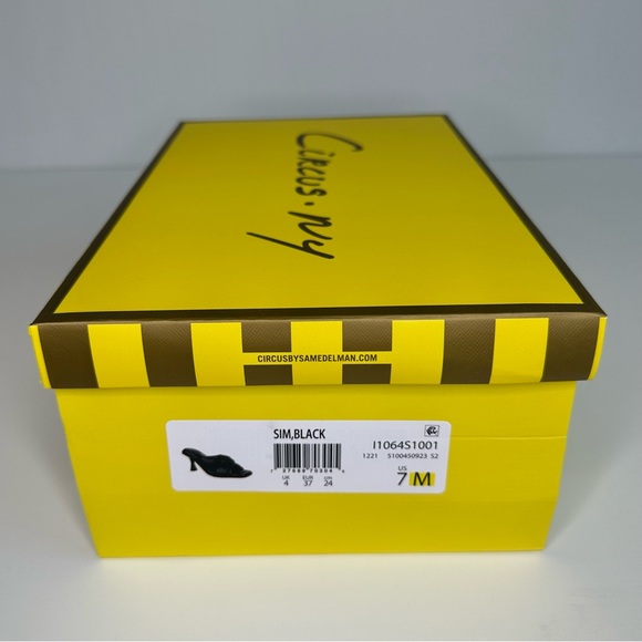 Circus Sam Edelman Black Sim Square Toe Heel Sandal - Picture 10 of 10